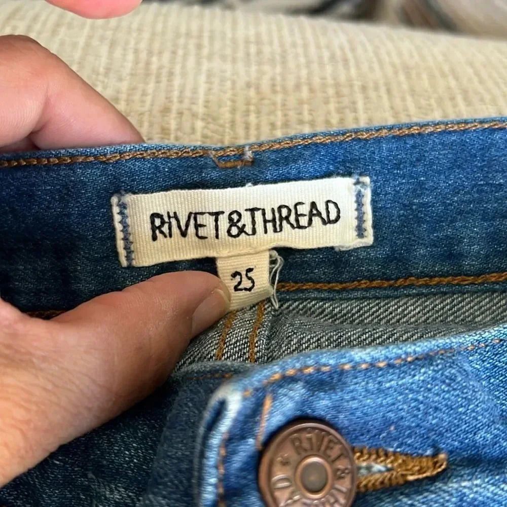 Madewell Rivet & Thread Jeans Size 25 - Picture 6 of 7